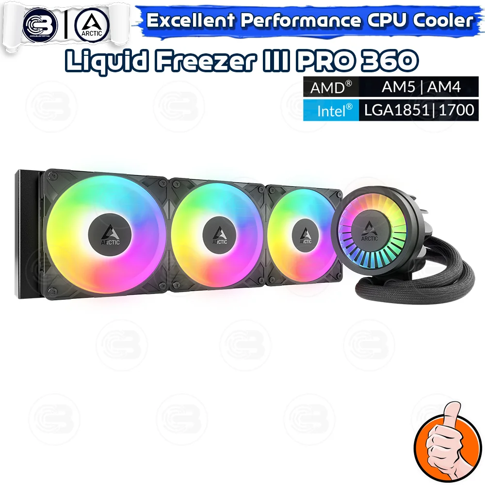 [CoolBlasterThai] ARCTIC LIQUID FREEZER III Pro 360 A-RGB All-In-One CPU Water Cooler (LGA1851/1700/AM5/AM4)