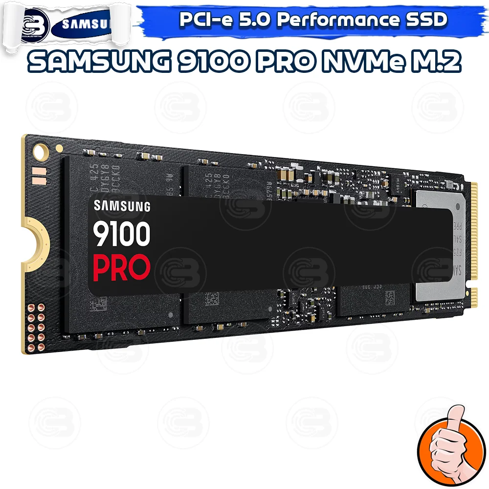 [CoolBlasterThai] SAMSUNG 9100 PRO NVMe M.2 SSD PCIe Gen 5.0 2TB ประกัน 5 ปี (MZ-VAP2T0BW)