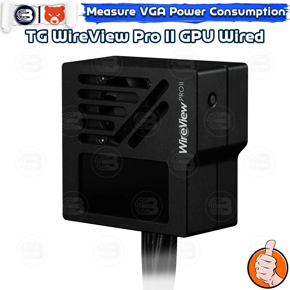 [CoolBlasterThai] THERMAL GRIZZLY WIREVIEW PRO II WIRED (TG-WV-P2-H19W) GPU Power Consumption TFT-IPS Display (จอแสดงข้อมูลการใช้พลังงาน)