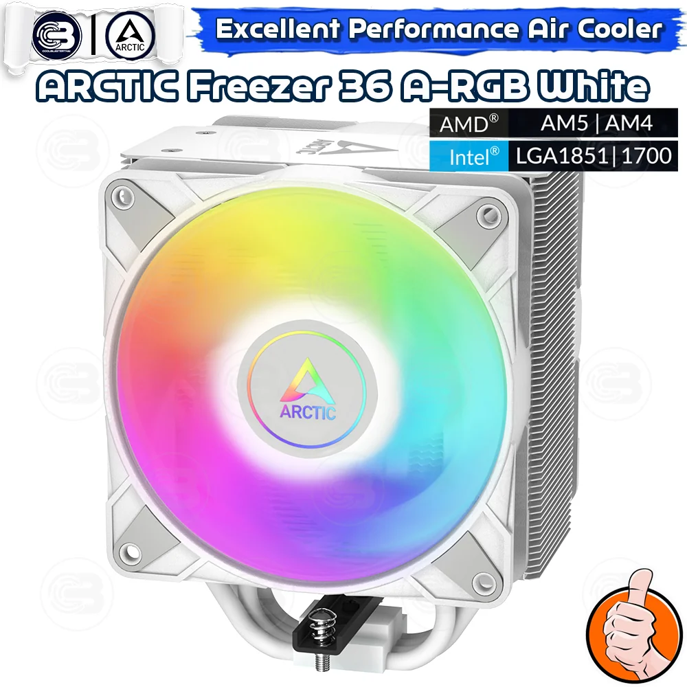 [CoolBlasterThai] ARCTIC FREEZER 36 A-RGB WHITE CPU Air Cooler (LGA1851/1700/AM5/AM4)