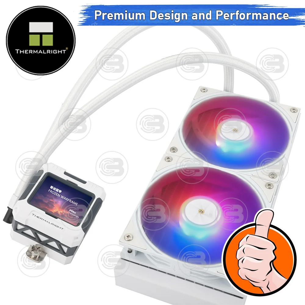 [CoolBlasterThai] Thermalright FROZEN WARFRAME 240 WHITE ARGB AIO Liquid CPU Cooler (AM5/LGA1851 Ready) ประกัน 5 ปี