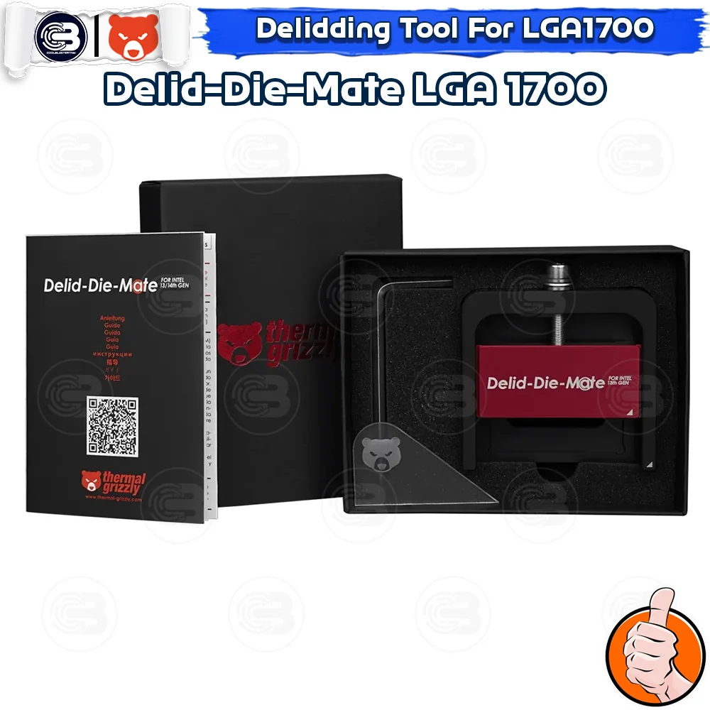 [CoolBlasterThai] THERMAL GRIZZLY DELID-DIE-MATE FOR INTEL 13TH/14TH (Removing the heat spreader tool) (TG-DDM-i13G)