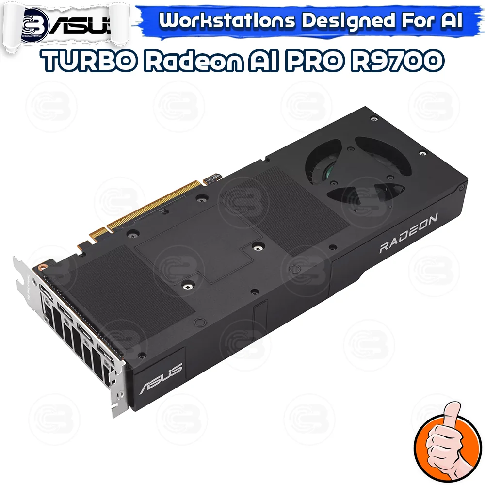 [CoolBlasterThai] ASUS TURBO Radeon AI PRO R9700 32GB GDDR6 (3Y-ARC)