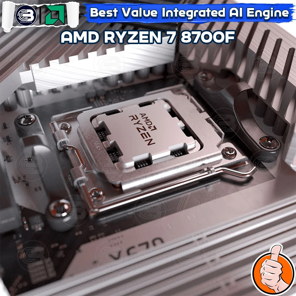[CoolBlasterThai] CPU AMD RYZEN 7 8700F 8 CORE/16 THREAD MPK-NO BOX (SOCKET AM5) 3-Y Warranty