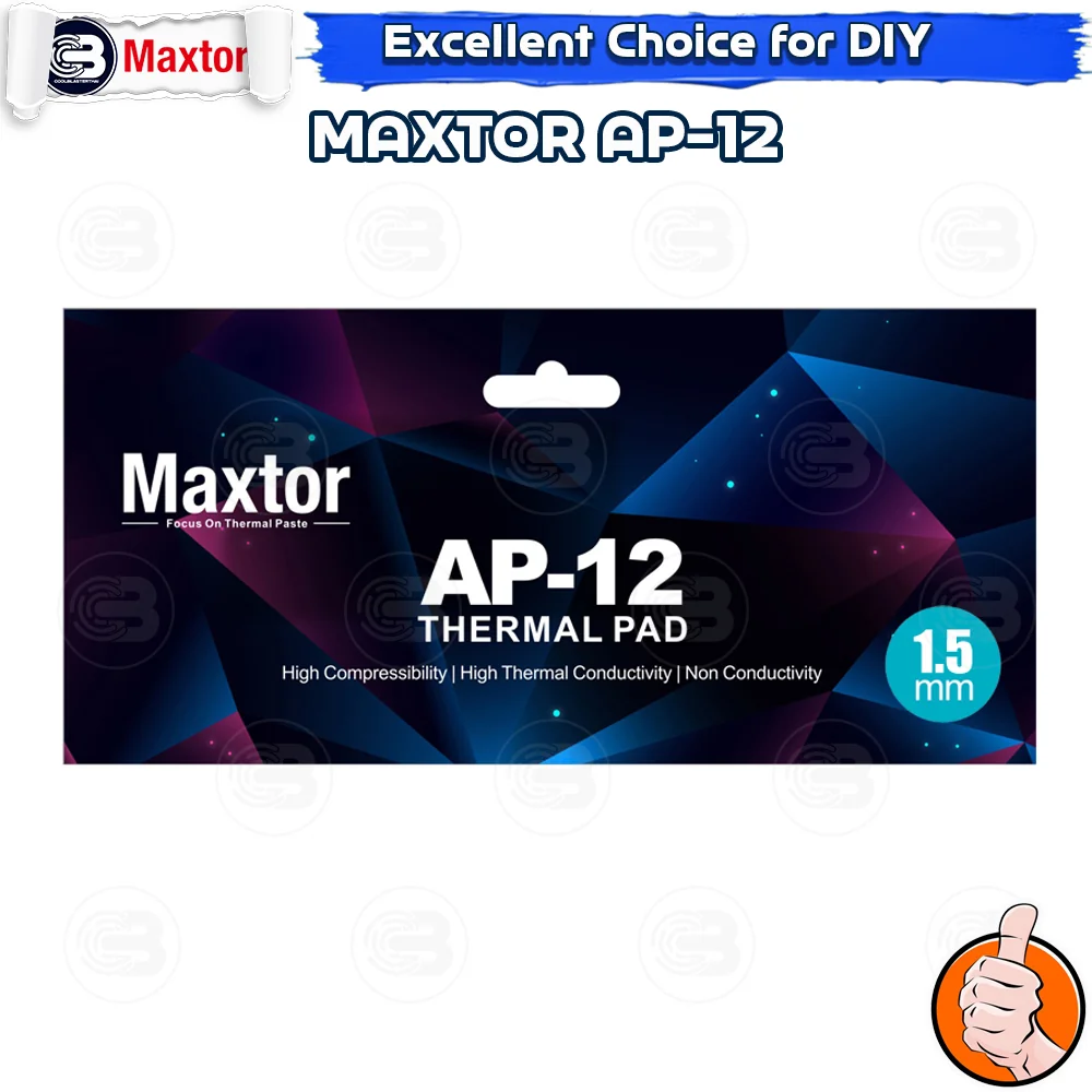[CoolBlasterThai] MAXTOR AP-12 Thermal Pad 120x20x1.5./14.8 W/m.k