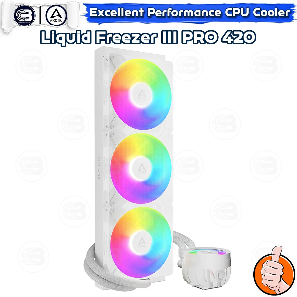 [CoolBlasterThai] ARCTIC LIQUID FREEZER III PRO 420 A-RGB White (All-In-One CPU Water Cooler) (LGA1851/1700/AM5/AM4)