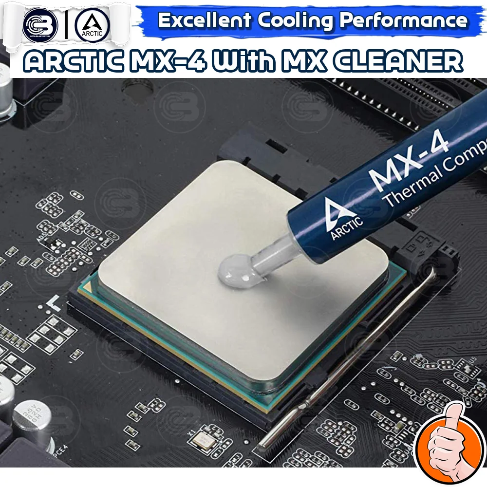 [CoolBlasterThai] ARCTIC MX-4 4g. Thermal Compound with 2x MX-Cleaner (ซิลิโคนนำความร้อน)