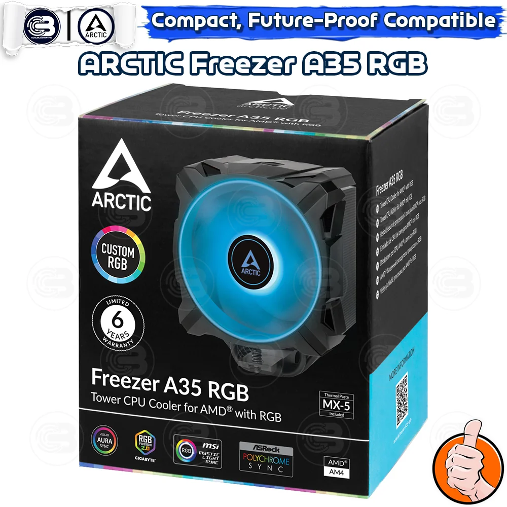 [CoolBlasterThai] ARCTIC FREEZER A35 RGB Tower CPU Cooler for AMD ประกัน 6 ปี (AM5/AM4 Ready)