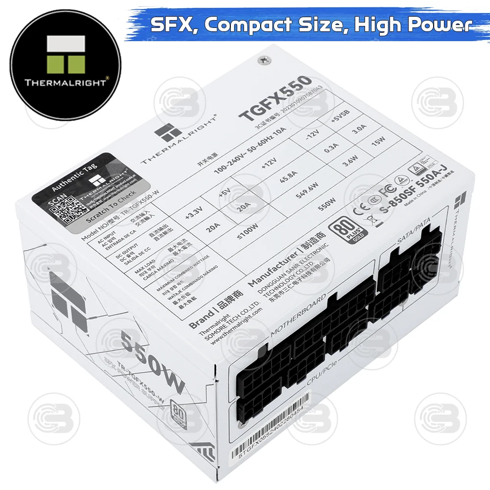 [CoolBlasterThai] Thermalright SFX Power Supply 550W 80 Plus Gold Embossed Full Modular (TGFX 550-W) ประกัน 5 ปี