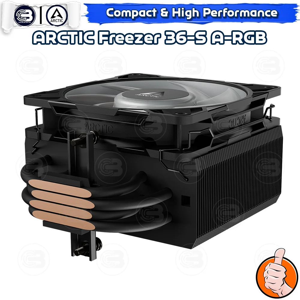 [CoolBlasterThai] ARCTIC FREEZER 36-S A-RGB BLACK CPU Air Cooler (LGA1851/1700/AM5/AM4)