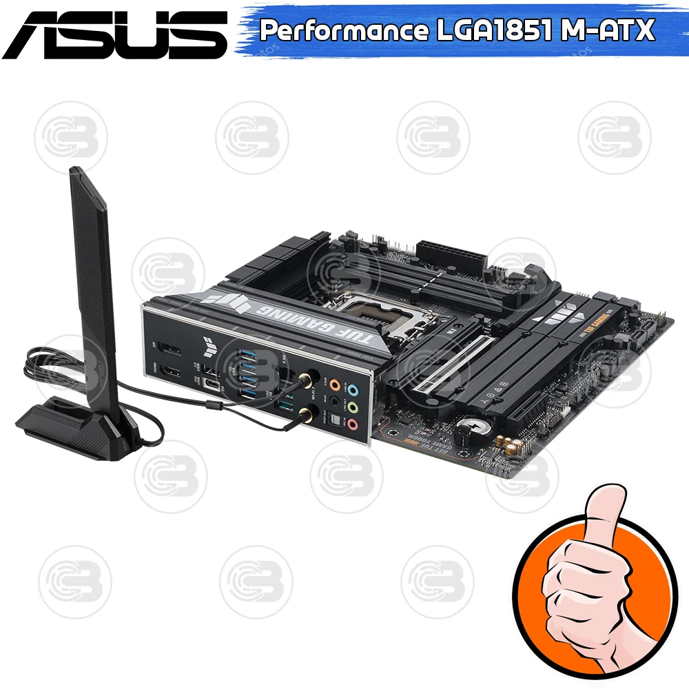[CoolBlasterThai] ASUS MAINBOARD TUF GAMING B860M-PLUS WIFI SOCKET LGA1851 DDR5 M-ATX ประกัน 3 ปี