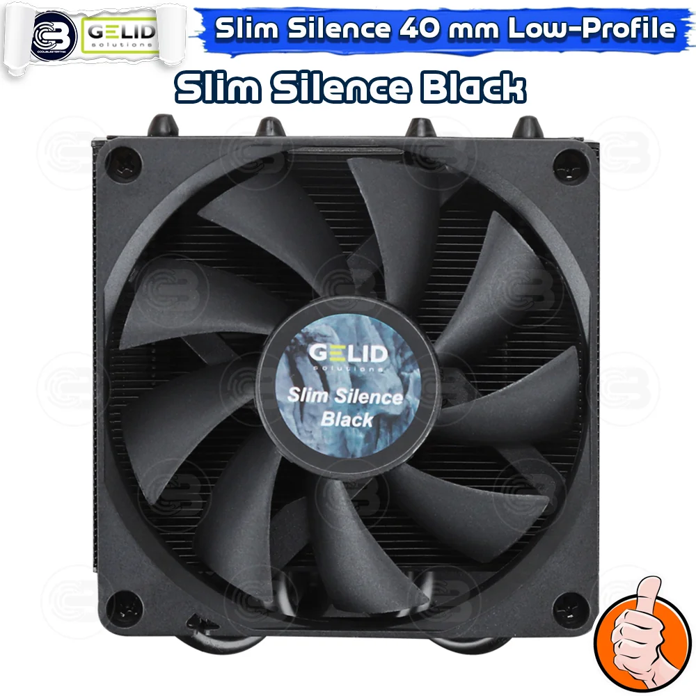 [CoolBlasterThai] GELID Slim Silence Black CPU Cooler (AM5/LGA1700 Ready) ประกัน 5 ปี (CC-SSILENCE-BLACK)