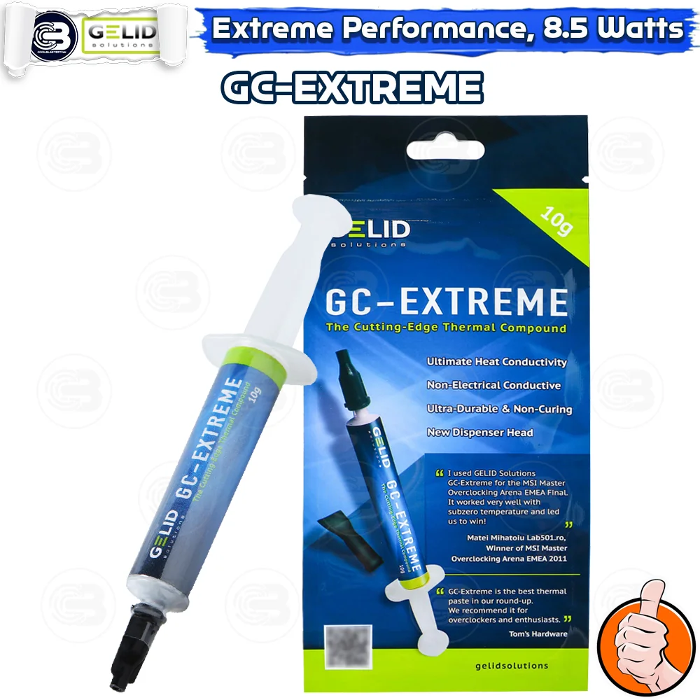 [CoolBlasterThai] GELID GC-Extreme Thermal Compound 10G (TC-GC-03-02) (ซิลิโคนนำความร้อน)