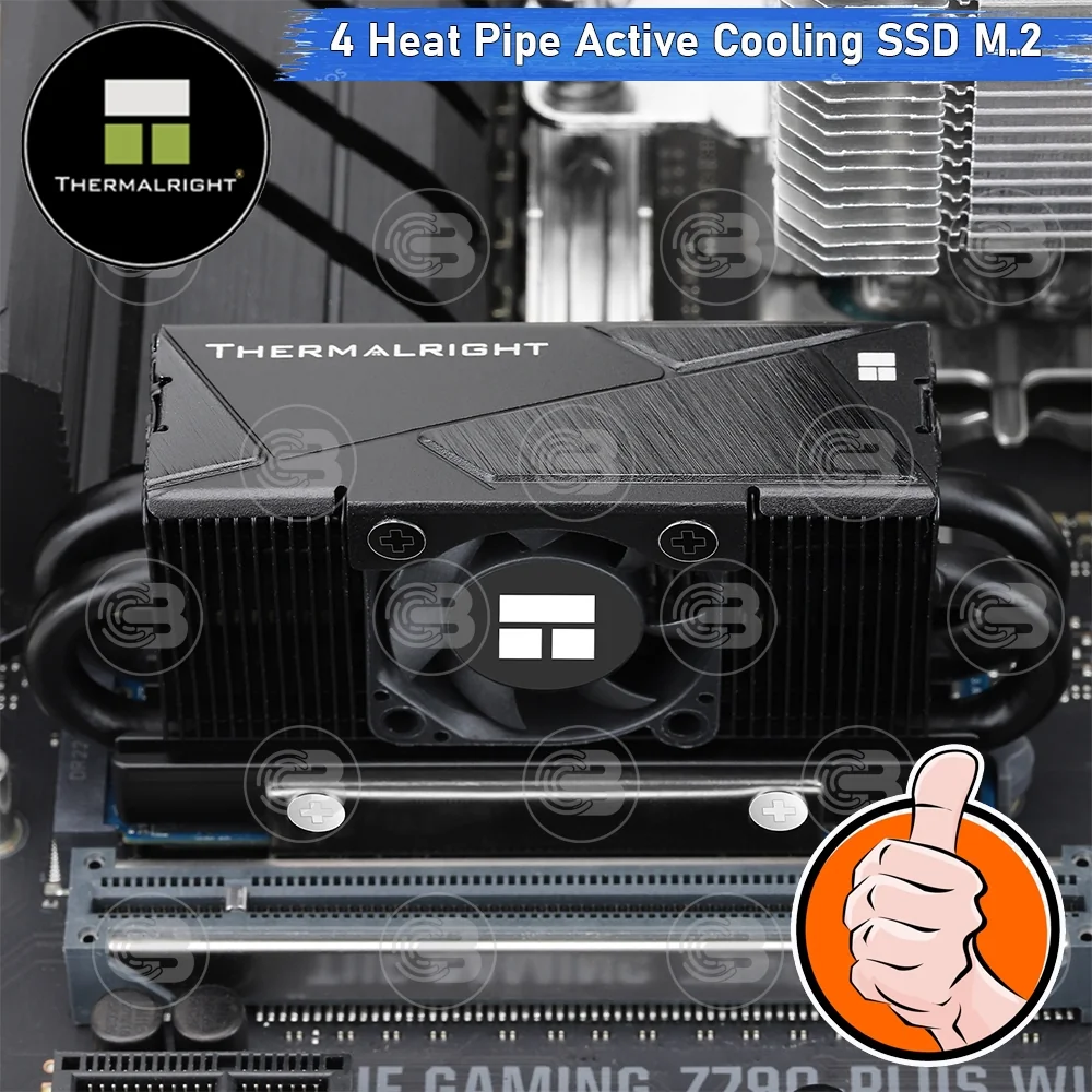 [CoolBlasterThai] Thermalright HR-10 2280 PRO BLACK SSD M.2 COOLING KIT With Heatpipe