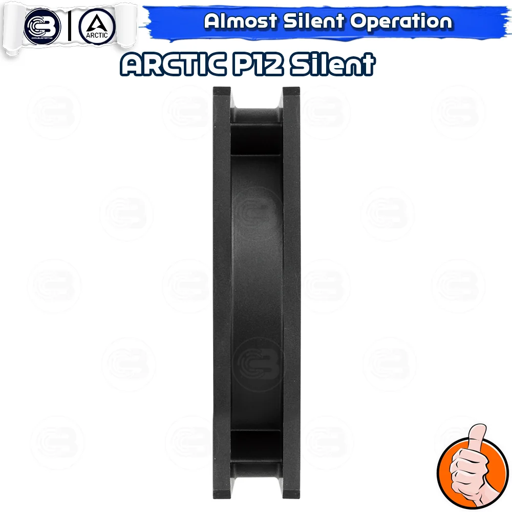 [CoolBlasterThai] ARCTIC P12 Silent Black (size 120 mm.) PC Fan Case ประกัน 6 ปี