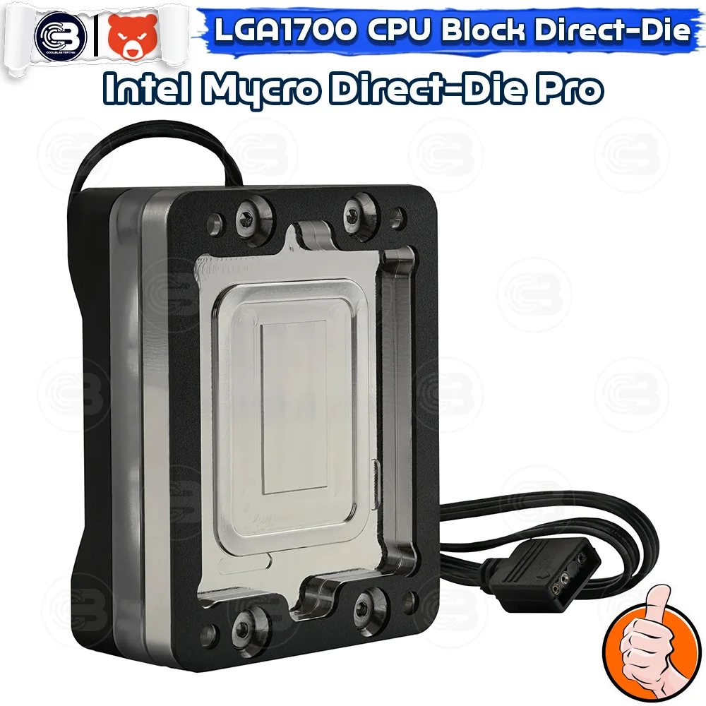 [CoolBlasterThai] THERMAL GRIZZLY INTEL MYCRO DIRECT-DIE PRO LGA1700 12th/13th/14th Gen.(TG-MY-DD-P-RGB-i-V1)