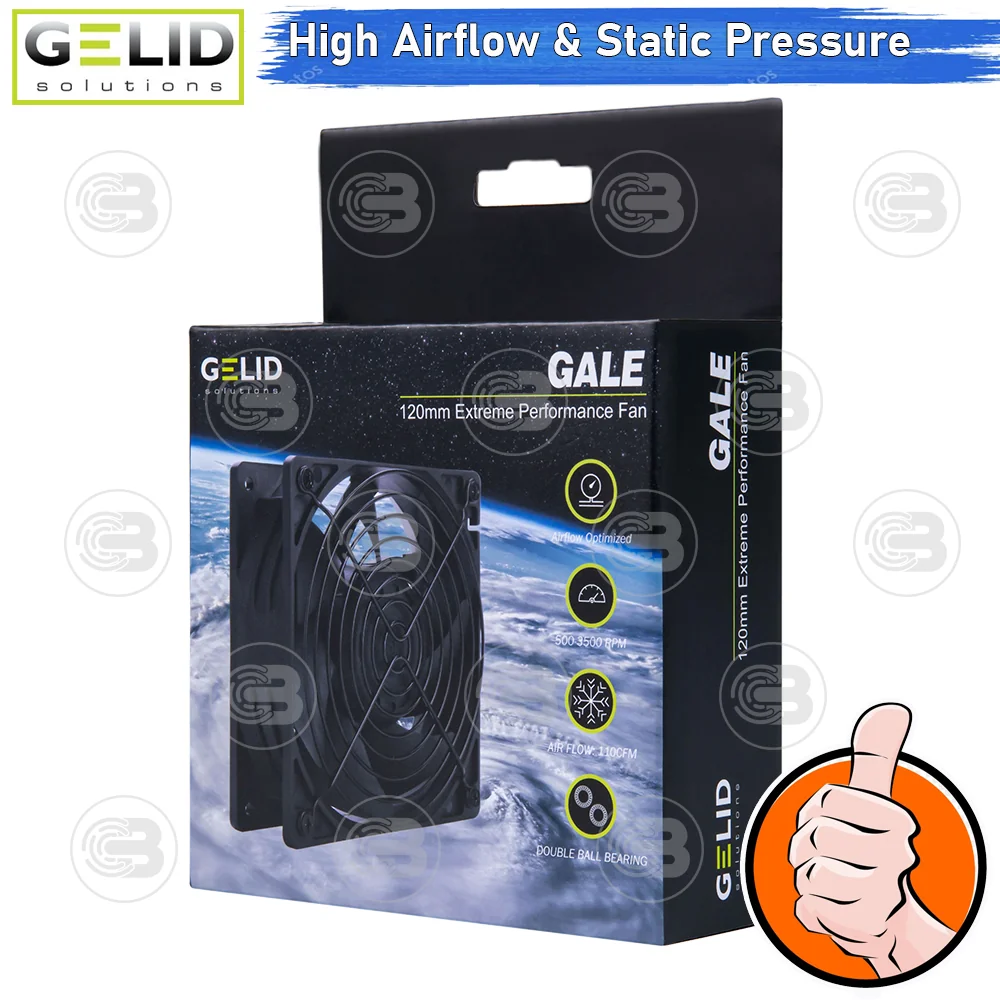 [CoolBlasterThai] GELID GALE 3500 RPM PC FAN CASE size 120 mm. ประกัน 3 ปี (FN-GALE-01)