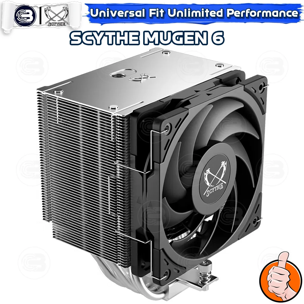[CoolBlasterThai] SCYTHE MUGEN 6 CPU Cooler Single Tower 6 Heatpipes (AM5/LGA1851 Ready)