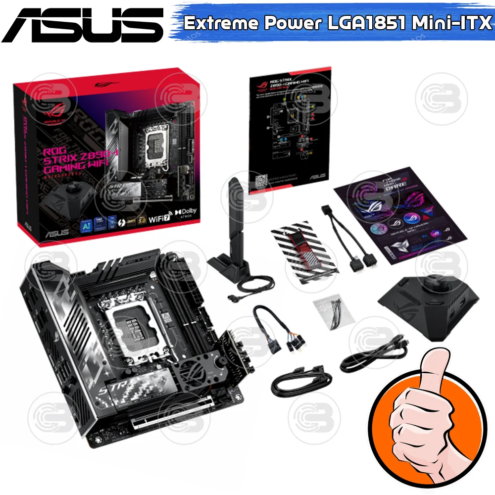 [CoolBlasterThai] ASUS MAINBOARD ROG STRIX Z890-I GAMING WIFI INTEL SOCKET LGA1851 DDR5 MINI-ITX ประกัน 3 ปี