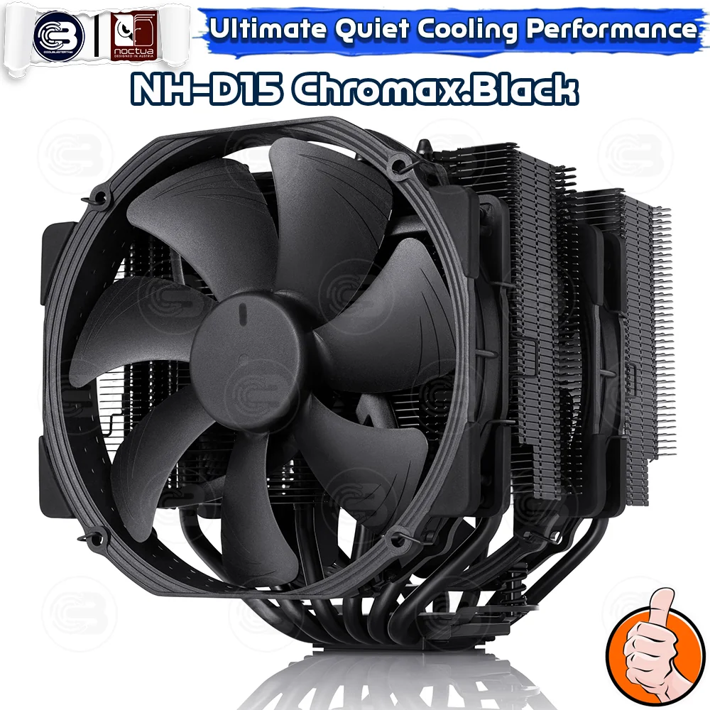 [CoolBlasterThai] NOCTUA NH-D15 CHROMAX.BLACK Heat Sink CPU Cooler (AM5/LGA1700 Ready) ประกัน 6 ปี