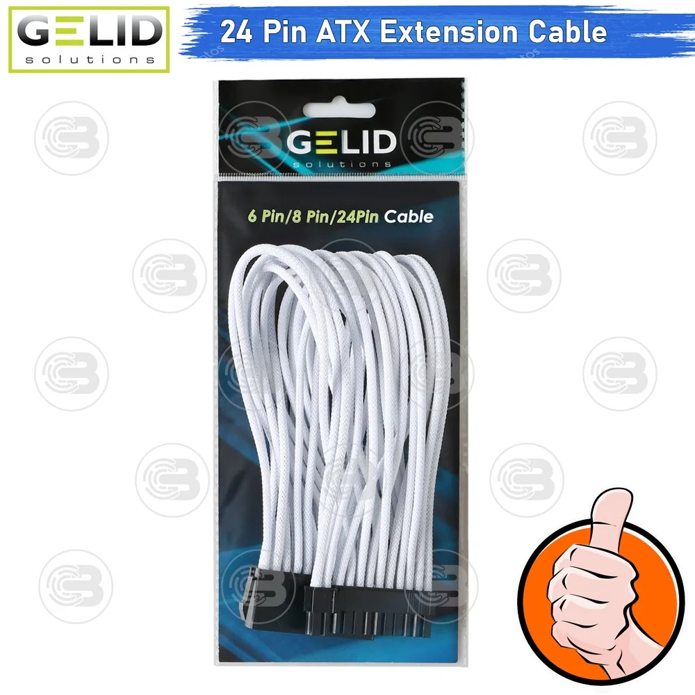 [CoolBlasterThai] GELID 24-Pin ATX EXTENSION WHITE CABLE (CA-24P-02)