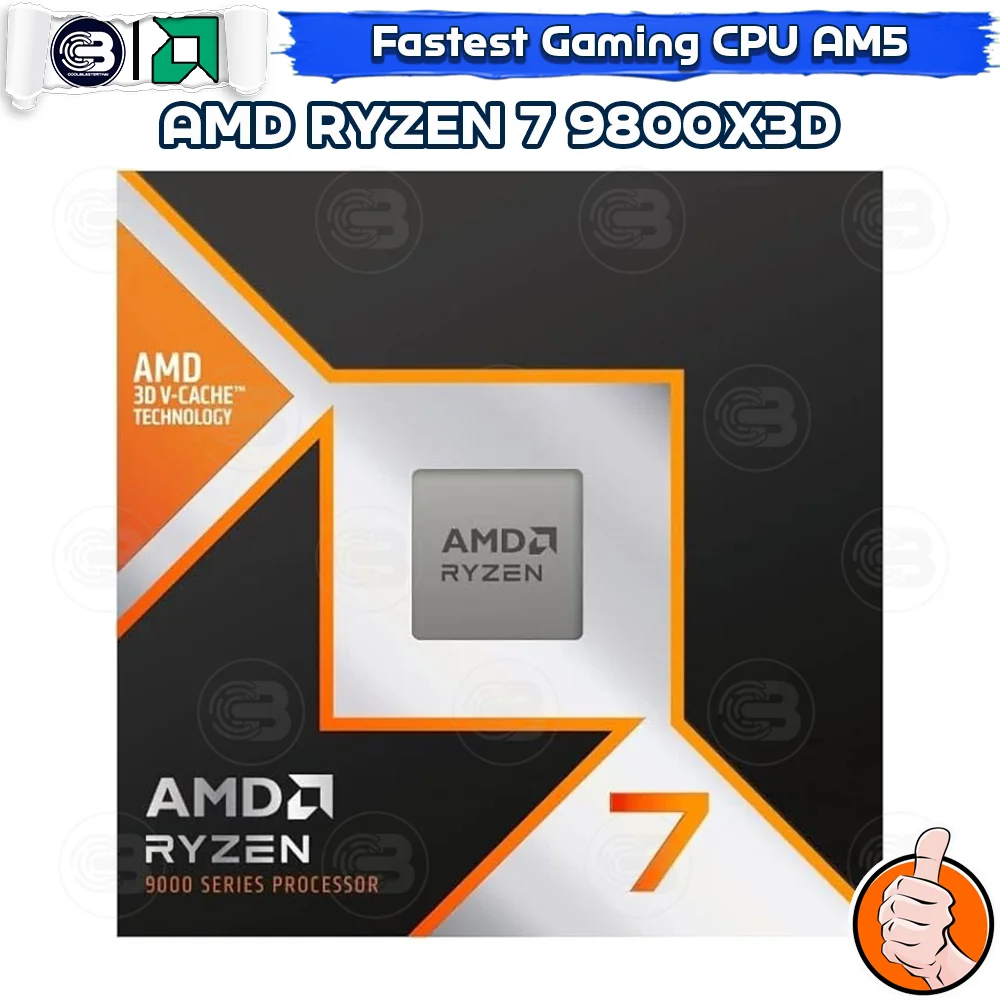 [CoolBlasterThai] CPU AMD RYZEN 7 9800X3D 8 CORE/16 THREAD (SOCKET AM5) WITHOUT COOLER