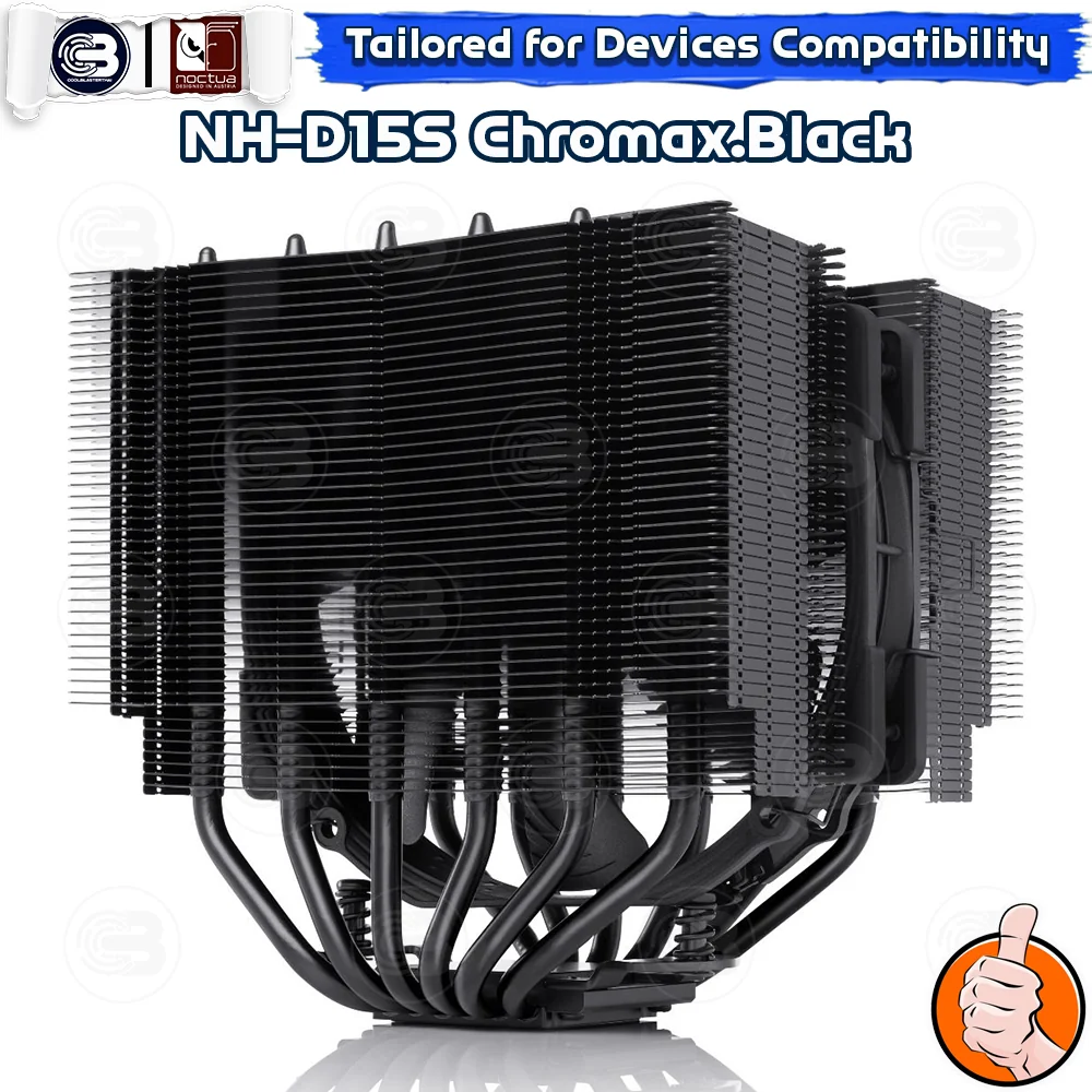 [CoolBlasterThai] NOCTUA NH-D15S chromax.black Heat Sink CPU Cooler (AM5/LGA1851 Ready) ประกัน 6 ปี
