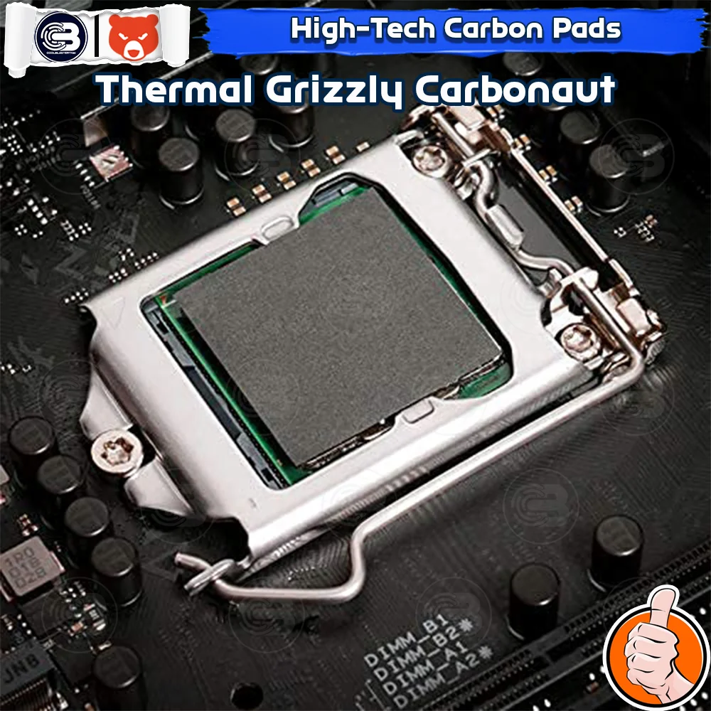 [CoolBlasterThai] THERMAL GRIZZLY CARBONAUT High-tech Carbon Thermal Pad 32x32x0.2 mm./62.5 W/mK