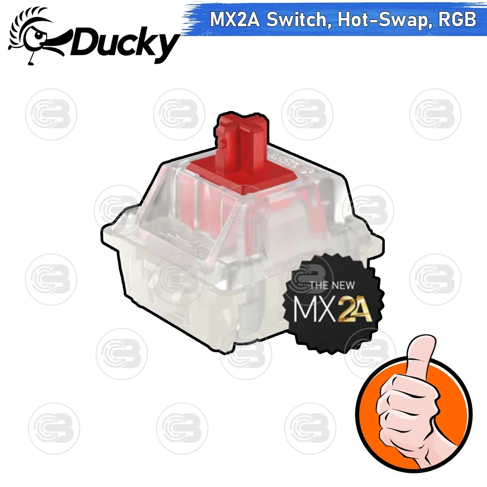 [CoolBlasterThai] Ducky ZERO 6108 Tri-Mode Connectivity RED MX2A Switch 100% TH/EN (คีย์บอร์ด)