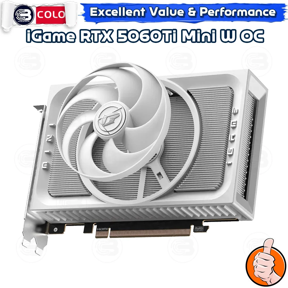 [CoolBlasterThai] COLORFUL iGame GeForce RTX 5060 Ti Mini W OC 8GB-V (3Y)