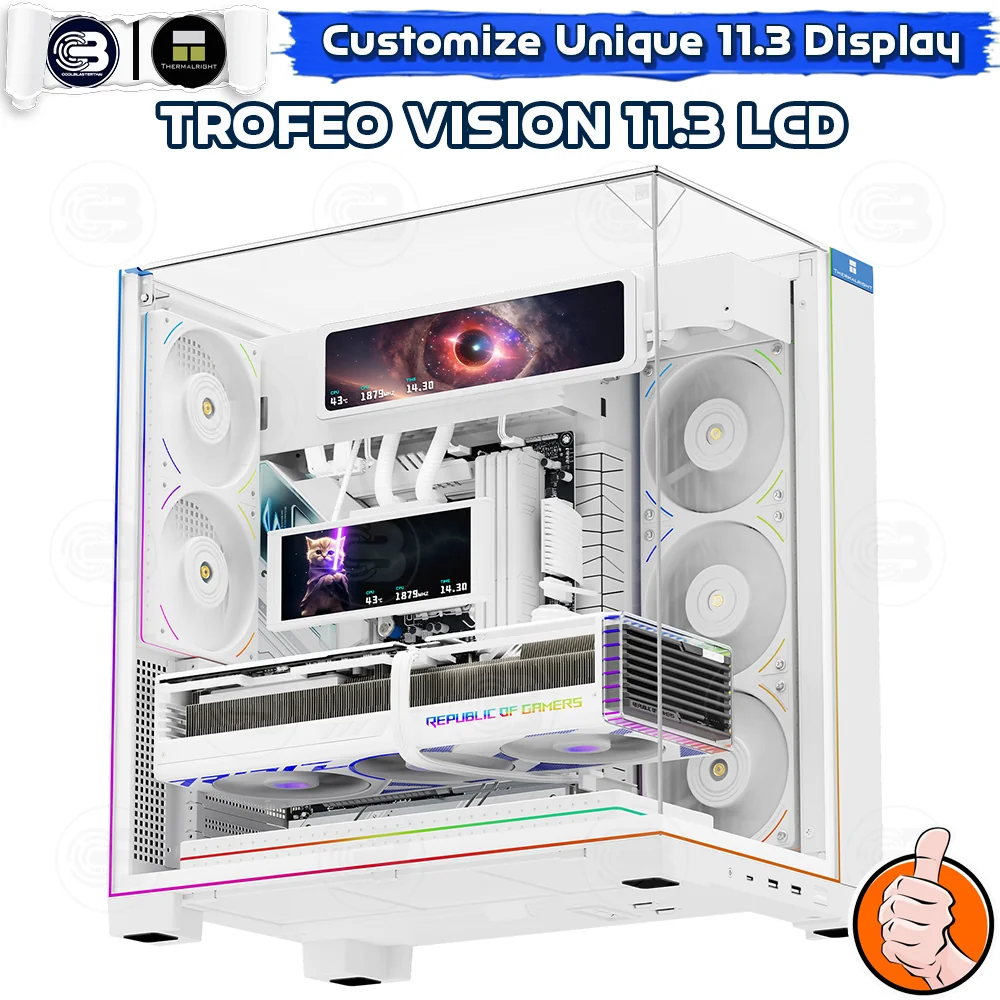 [CoolBlasterThai] Thermalright Trofeo Vision 11.3 IPS LCD 1920×400 WHITE ประกัน 1 ปี (จอแสดงผล)