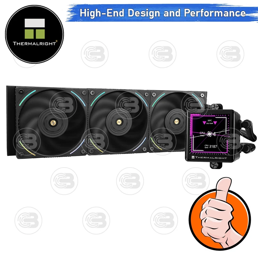 [CoolBlasterThai] Thermalright FROZEN VISION 360 BLACK V2 ARGB AIO Liquid CPU Cooler (AM5/LGA1851 Ready) ประกัน 6 ปี (ชุดระบายความร้อน)