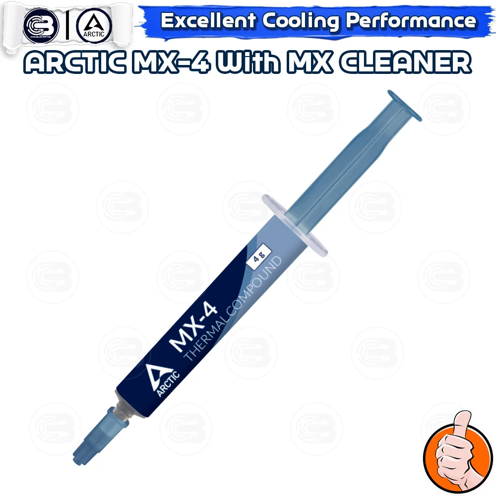 [CoolBlasterThai] ARCTIC MX-4 4g. Thermal Compound with 2x MX-Cleaner (ซิลิโคนนำความร้อน)