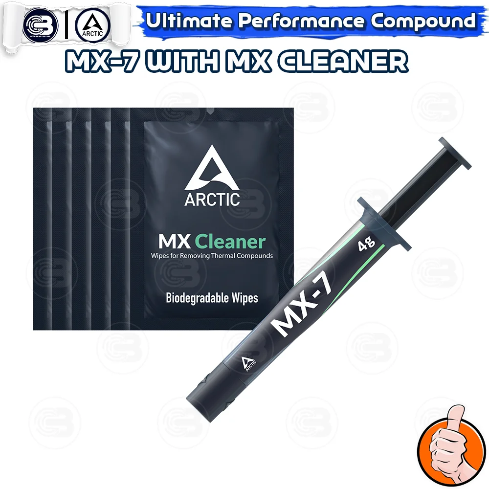[CoolBlasterThai] ARCTIC MX-7 4g. Bundle Set with 6x MX-Cleaner (ซิลิโคนนำความร้อน)