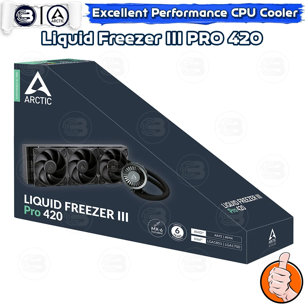 [CoolBlasterThai] ARCTIC Liquid Freezer III Pro 420 Black (All-In-One CPU Water Cooler) (LGA1851/1700/AM5/AM4)