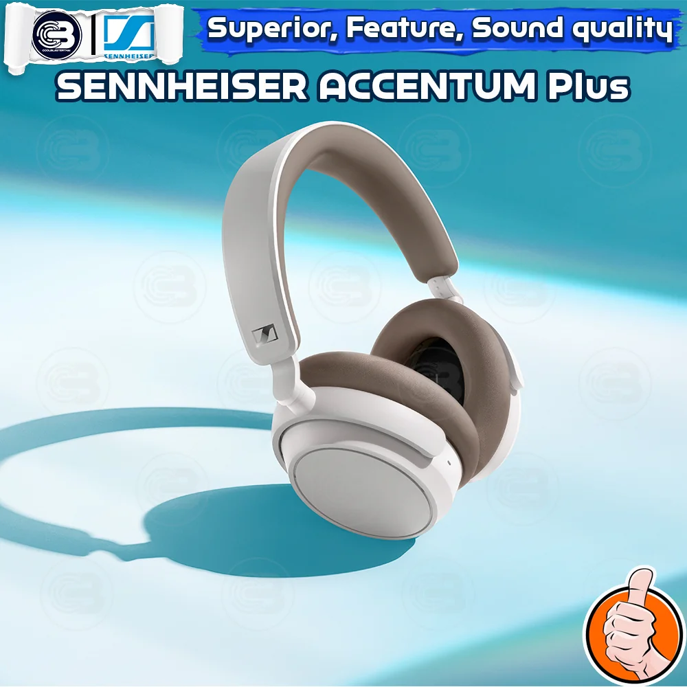 [CoolBlasterThai] SENNHEISER ACCENTUM Plus Wireless WHITE Around-the-ear Sound Quality With ANC