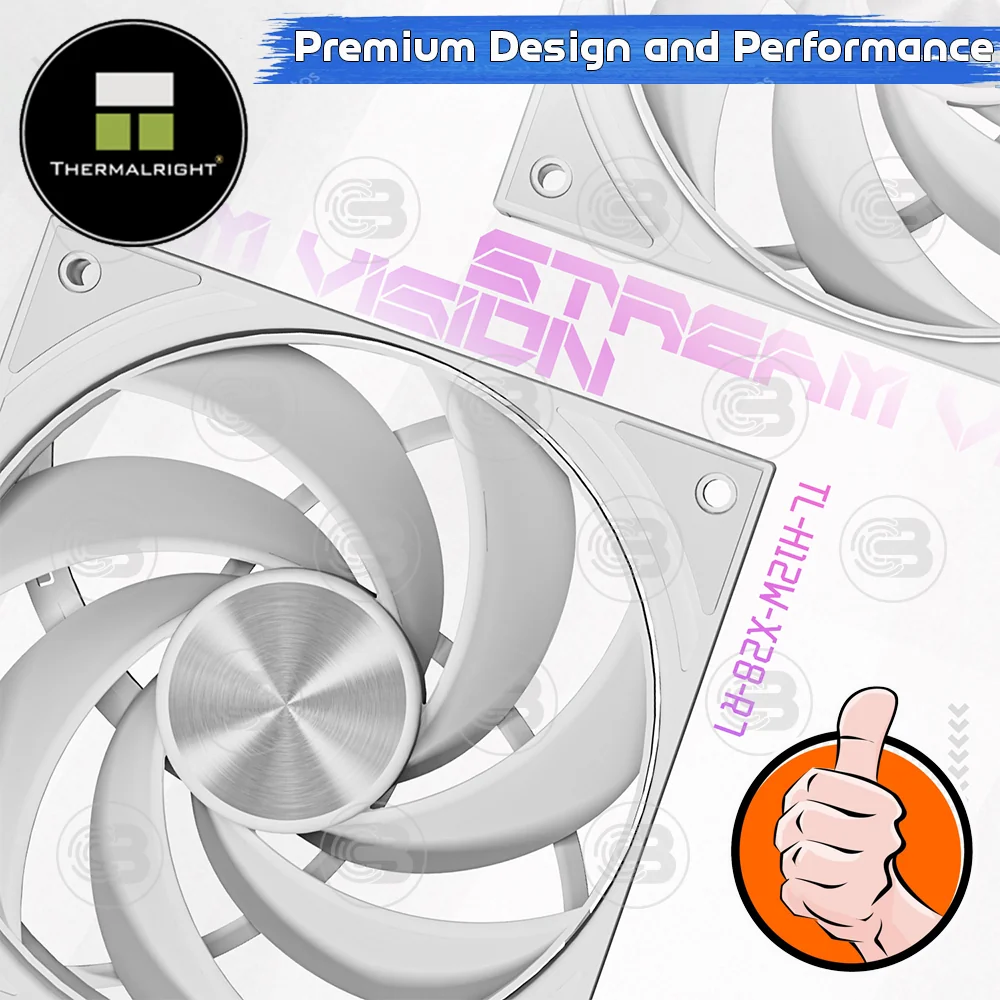 [CoolBlasterThai] Thermalright Stream Vision 360 WHITE 3.5-Inch Screen AIO Liquid CPU Cooler (AM5/LGA1851 Ready) ประกัน 5 ปี
