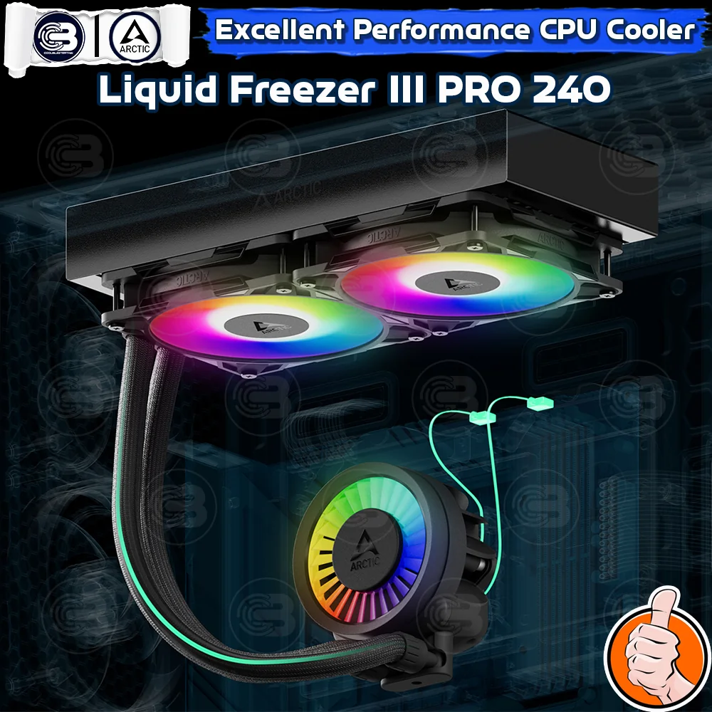 [CoolBlasterThai] ARCTIC LIQUID FREEZER III Pro 240 A-RGB Black (All-In-One CPU Water Cooler) (LGA1851/1700/AM5/AM4)