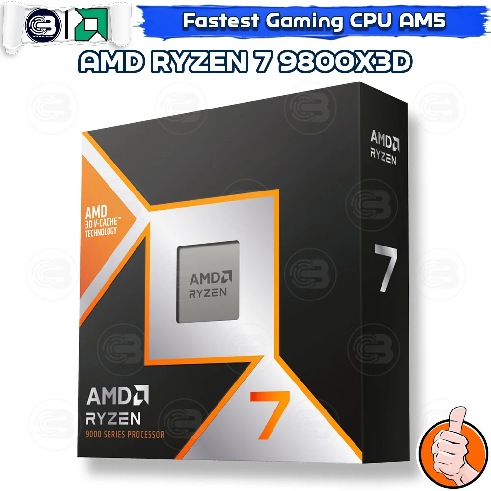 [CoolBlasterThai] CPU AMD RYZEN 7 9800X3D 8 CORE/16 THREAD (SOCKET AM5) WITHOUT COOLER