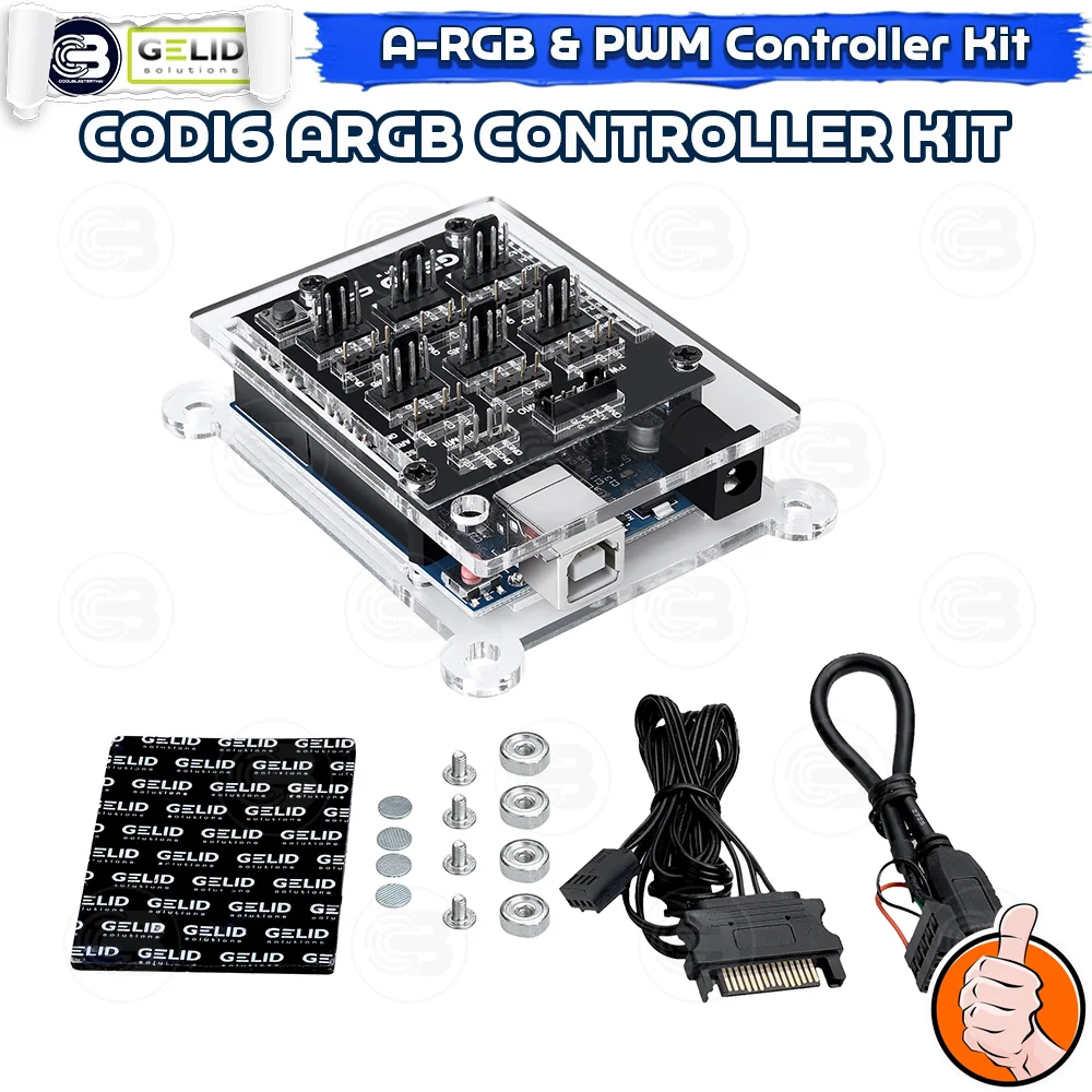 [CoolBlasterThai] GELID CODI6 A-RGB HUB+ PWM CONTROLLER HUB KIT