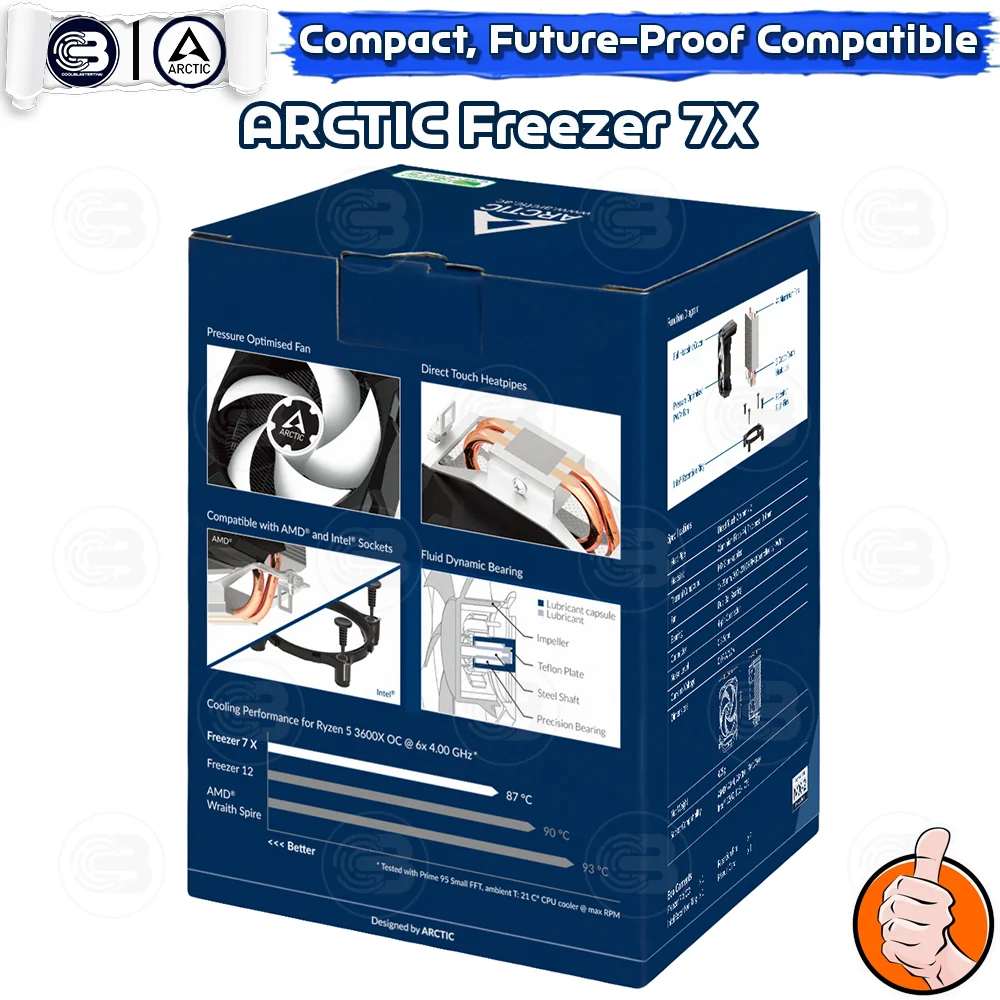 [CoolBlasterThai] ARCTIC FREEZER 7X CPU Cooler (LGA1700/AM5 Ready) ประกัน 6 ปี