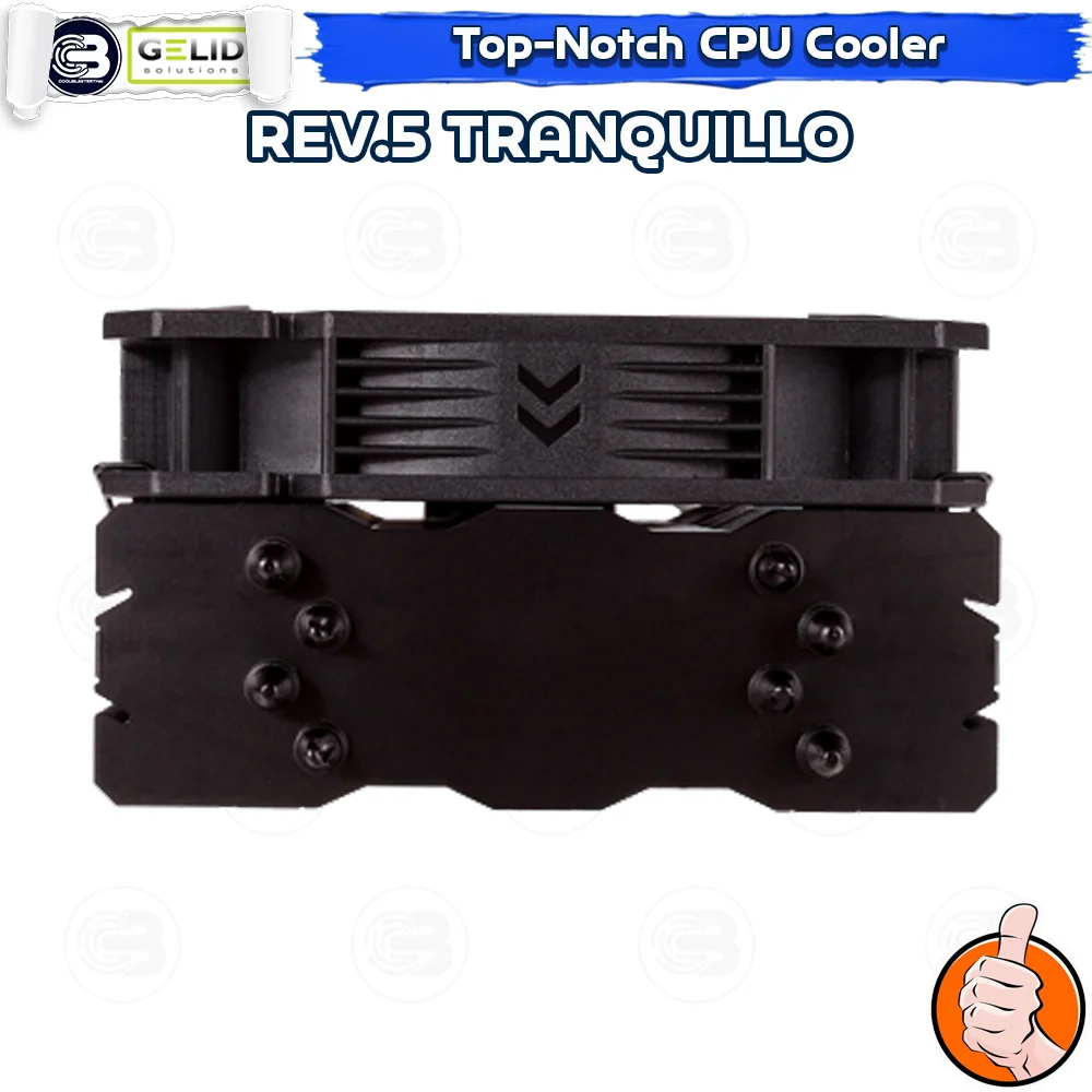 [CoolBlasterThai] GELID REV. 5 TRANQUILLO Performance CPU Cooler (LGA1700 Ready) ประกัน 5 ปี (CC-TranQ-05-A)