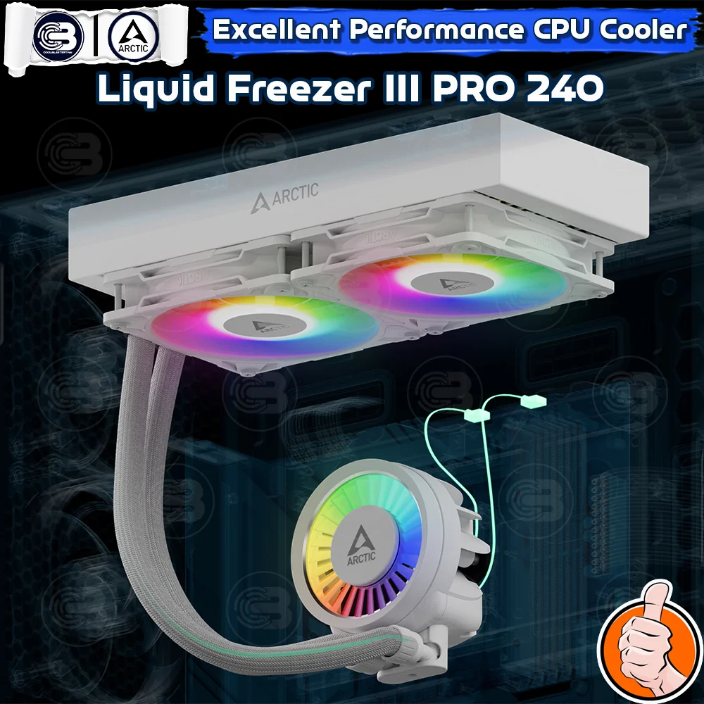 [CoolBlasterThai] ARCTIC Liquid Freezer III Pro 240 A-RGB White (All-In-One CPU Water Cooler) (LGA1851/1700/AM5/AM4)