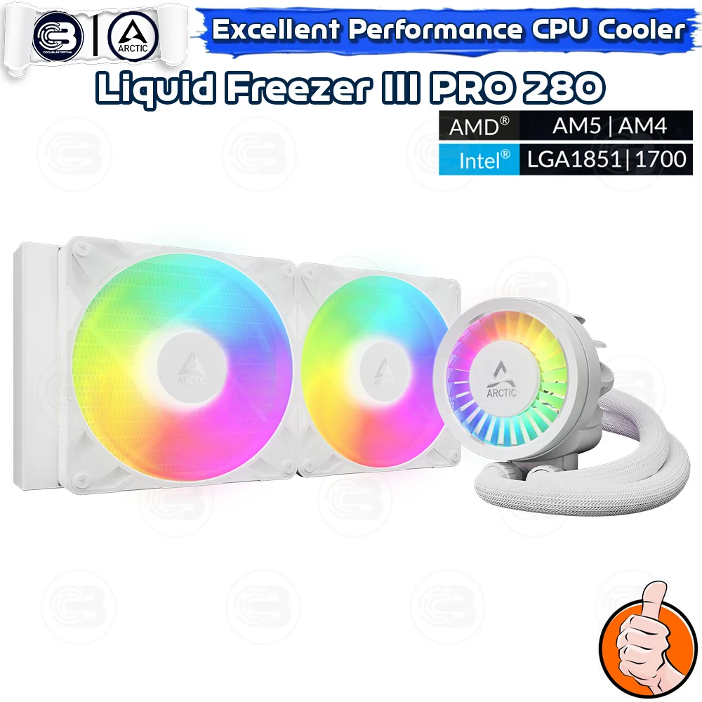 [CoolBlasterThai] ARCTIC LIQUID FREEZER III PRO 280 A-RGB White (All-In-One CPU Water Cooler) (LGA1851/1700/AM5/AM4)