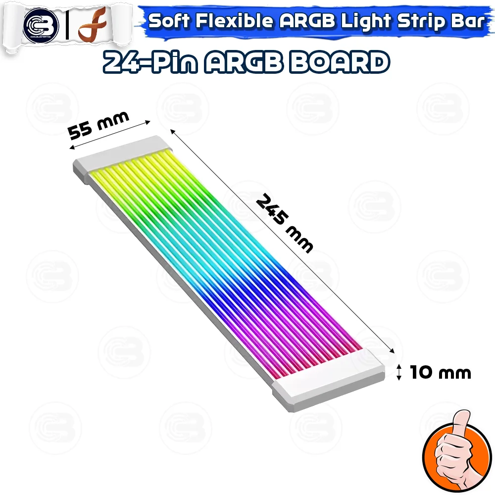 [CoolBlasterThai] Dark Forest CurveAurora Gen. IV 24-PIN A-RGB Board Soft Flexible Light Strip Bar