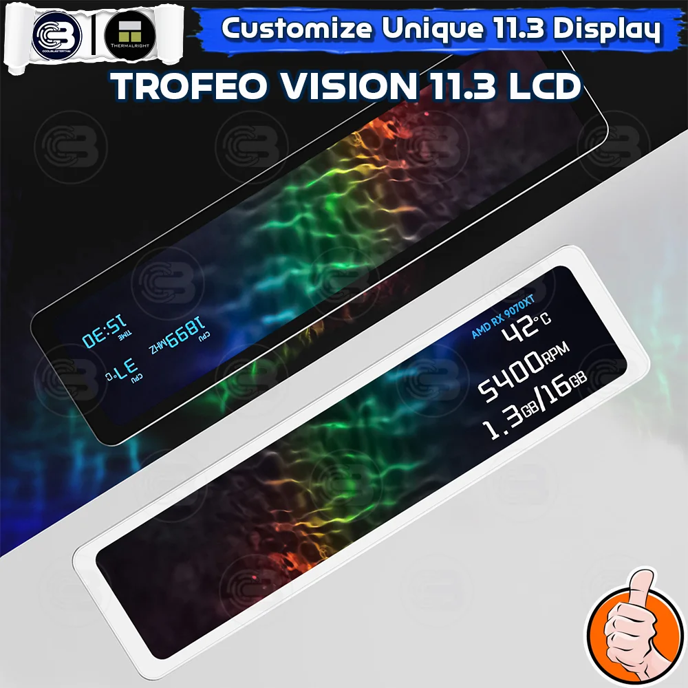 [CoolBlasterThai] Thermalright Trofeo Vision 11.3 IPS LCD 1920×400 WHITE ประกัน 1 ปี (จอแสดงผล)