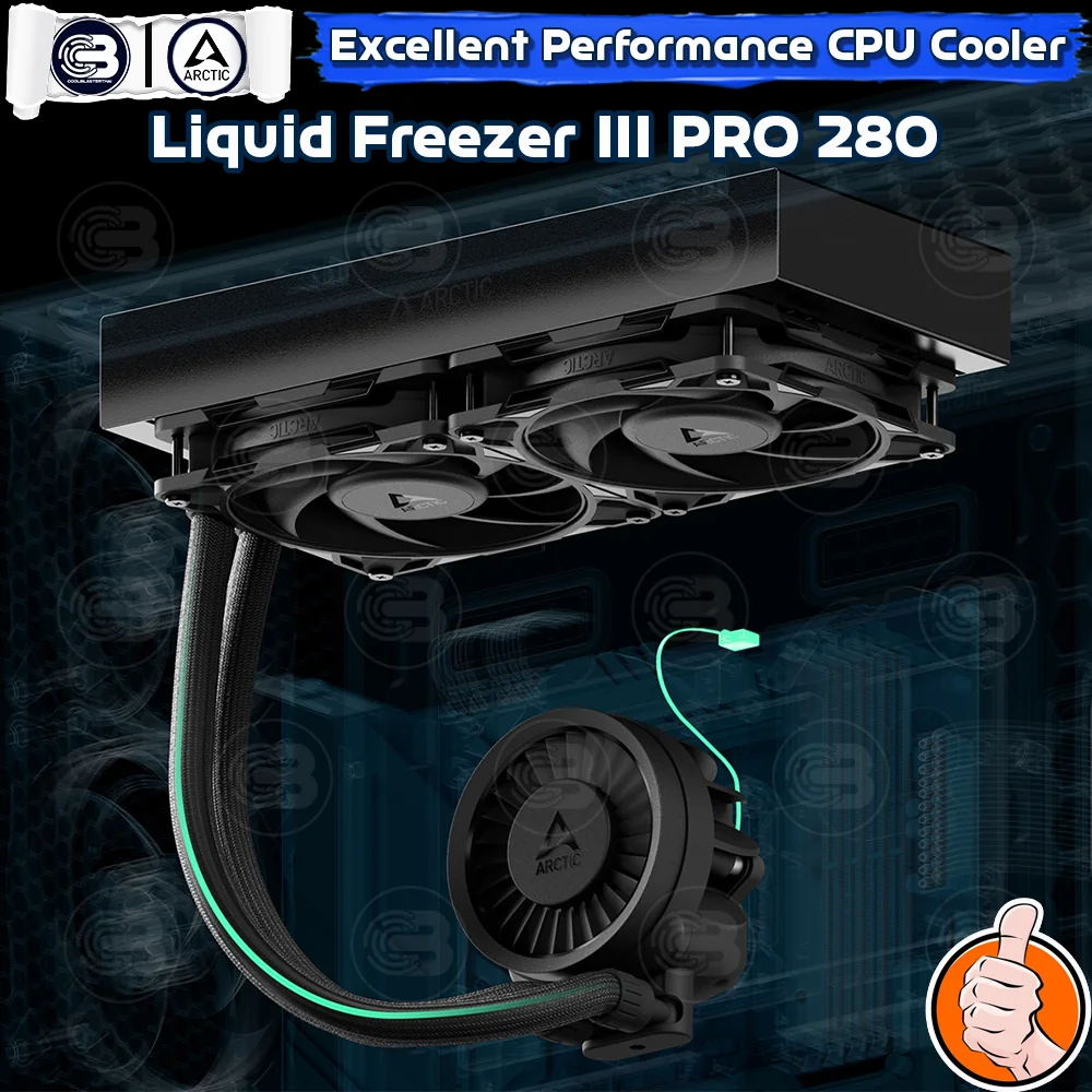 [CoolBlasterThai] ARCTIC Liquid Freezer III PRO 280 Black (All-In-One CPU Water Cooler) (LGA1851/1700/AM5/AM4)