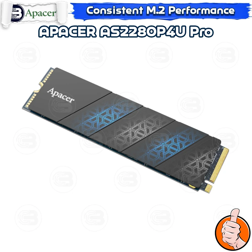 [CoolBlasterThai] APACER AS2280P4U PRO SSD M.2 2280 NVMe PCIe GEN3x4 1TB (3Y-Warranty) (เอสเอสดี)
