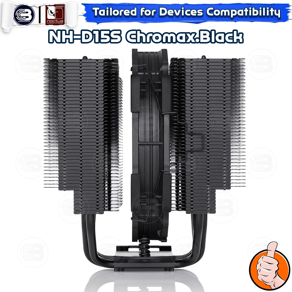 [CoolBlasterThai] NOCTUA NH-D15S chromax.black Heat Sink CPU Cooler (AM5/LGA1851 Ready) ประกัน 6 ปี