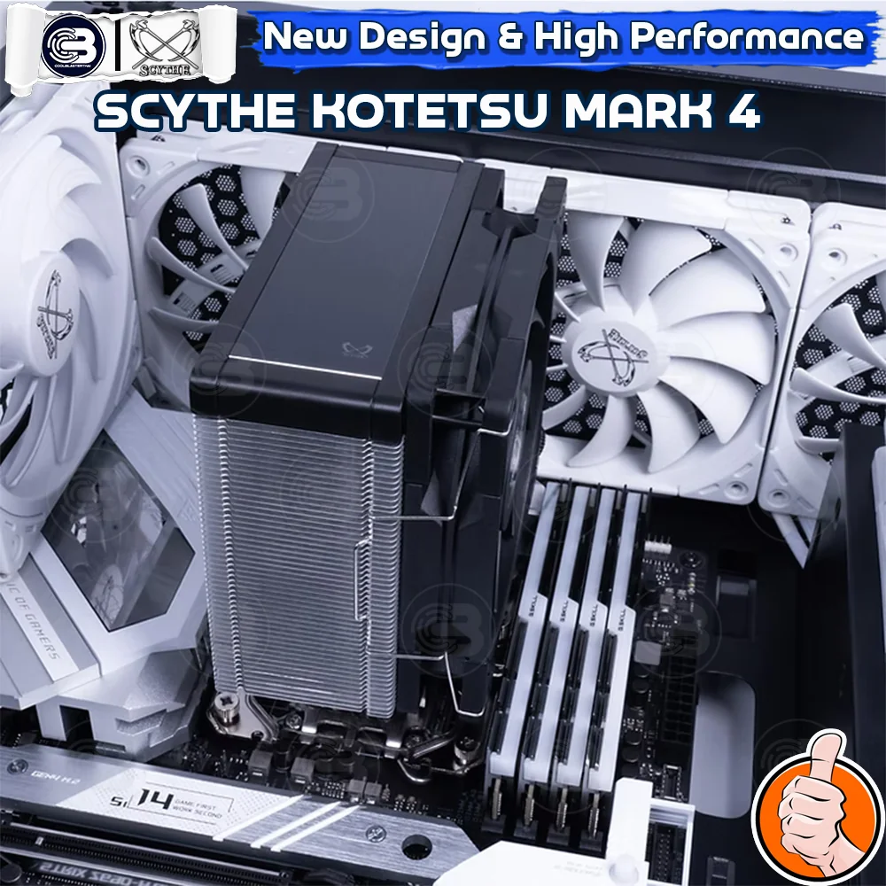 [CoolBlasterThai] SCYTHE KOTETSU MARK 4 CPU Cooler Single Tower 4 Heatpipes (AM5/LGA1851 Ready)
